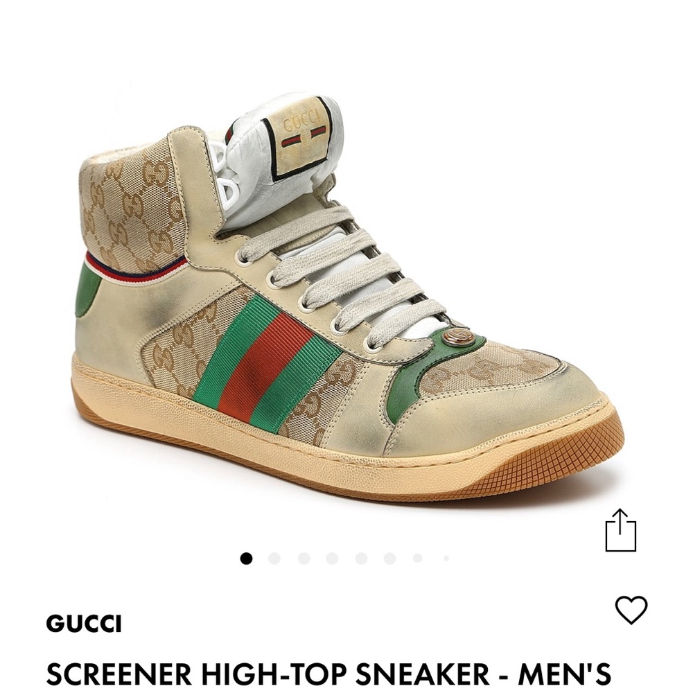 EUC - GUCCI Screener GG Hightop Sneaker